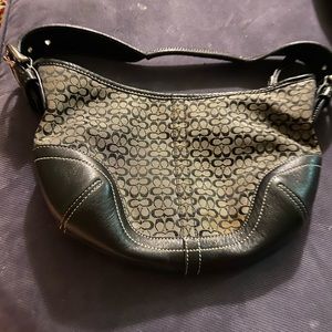 Black & Brown Coach Hobo